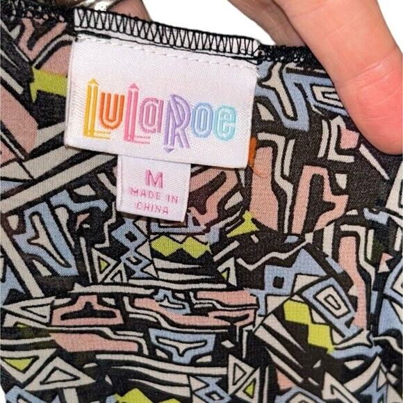 Lularoe Kimono Swim Cover Up Cardigan Sheer Pink Purple Black Shirley M - Picture 7 of 10